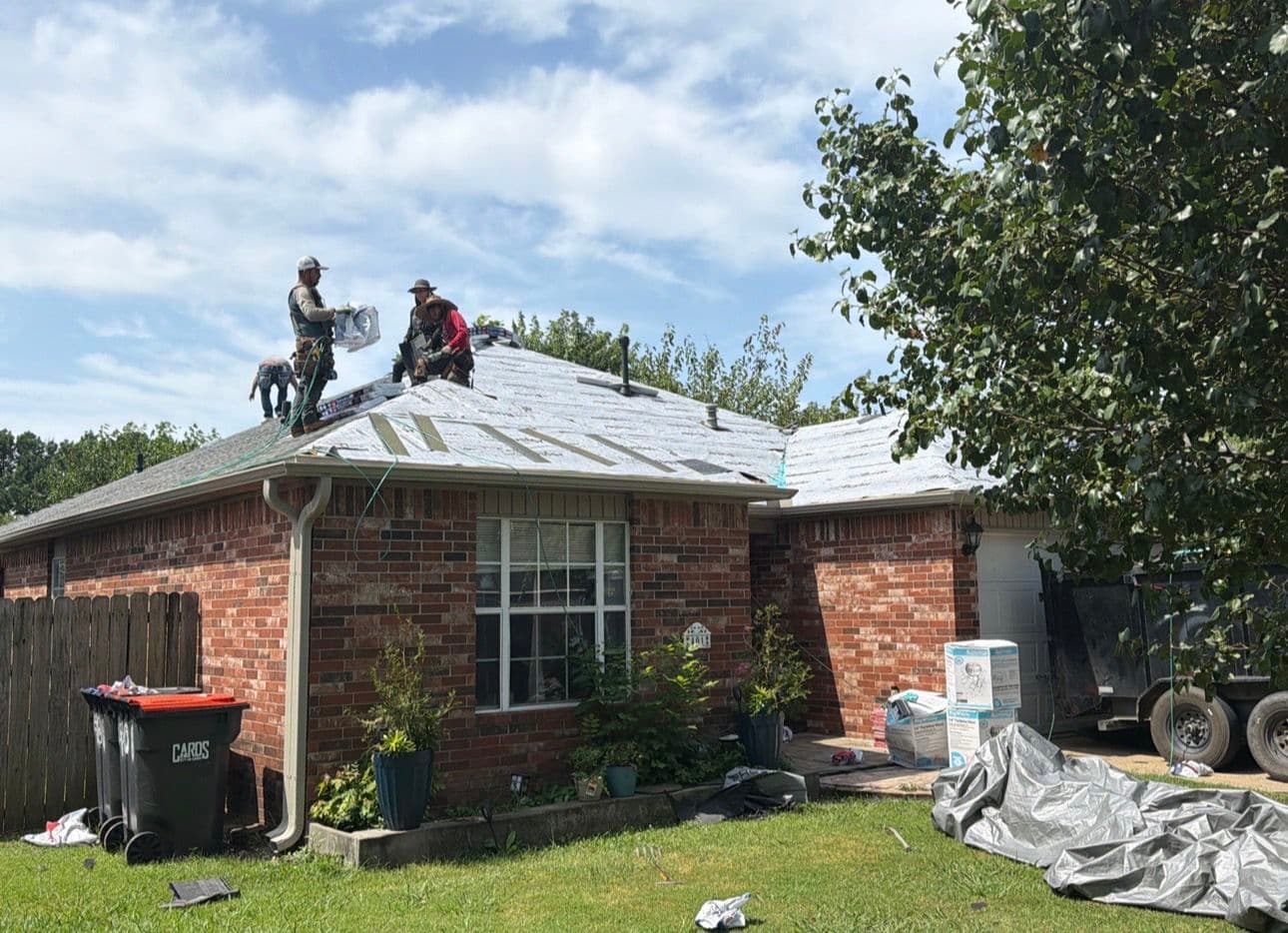 Gallery photos for Roof Replacement in Progress in Springdale: Image #1