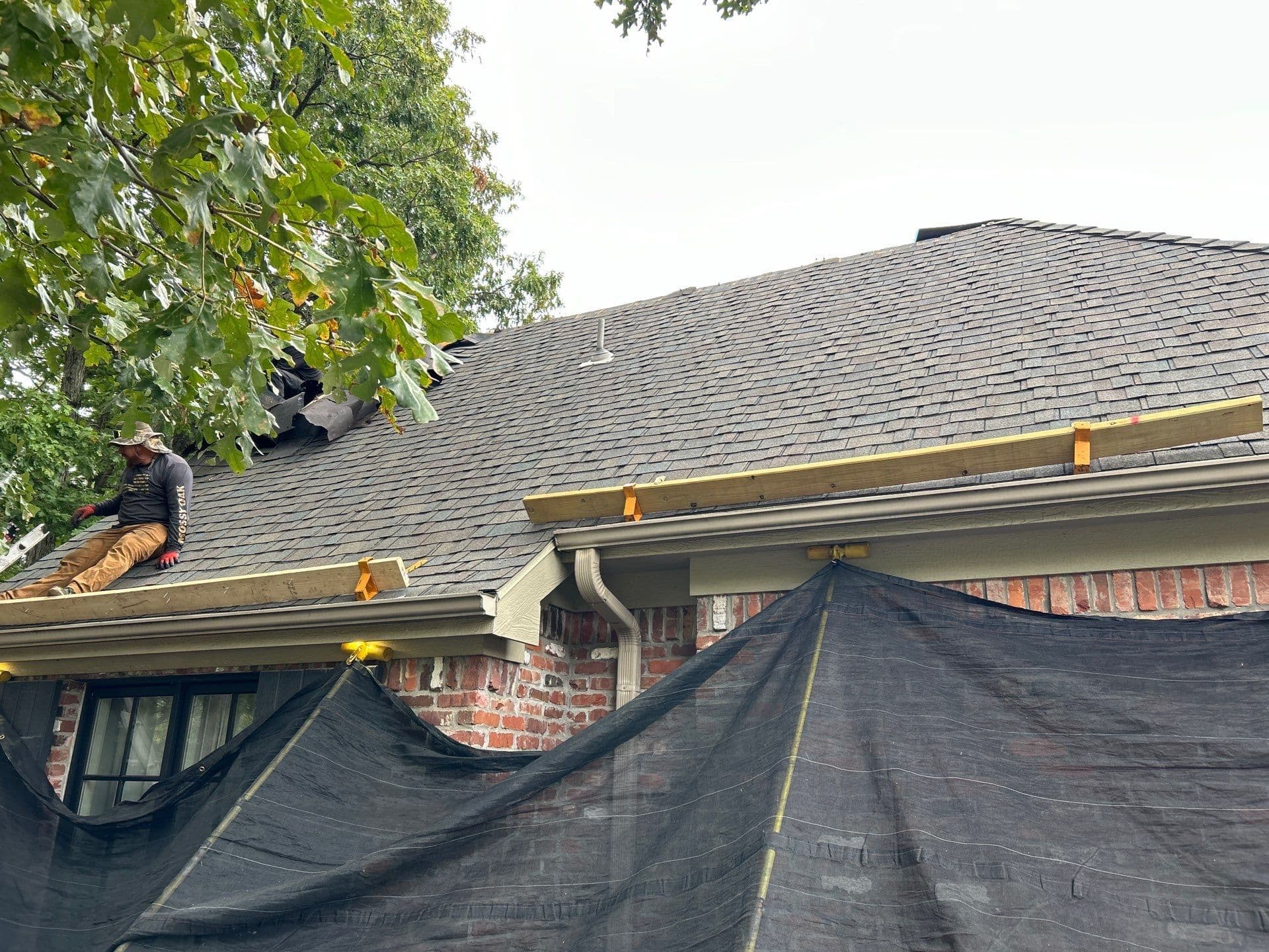 Gallery photos for Storm Damage Roof Replacement with Impact-Resistant Shingles: Image #2